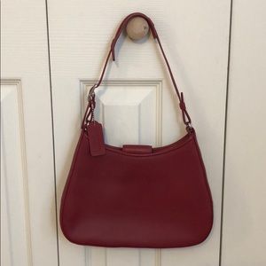 Authentic Coach red leather bag.
